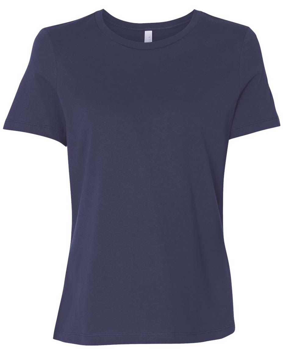 Bella and Canvas Womens Relaxed Jersey Tee in Navy
