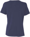 An image of a Custom Bella and Canvas Womens Relaxed Jersey Tee in Navy!