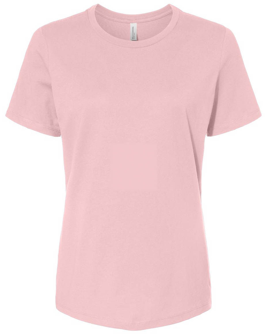 Bella and Canvas Womens Relaxed Jersey Tee in Pink