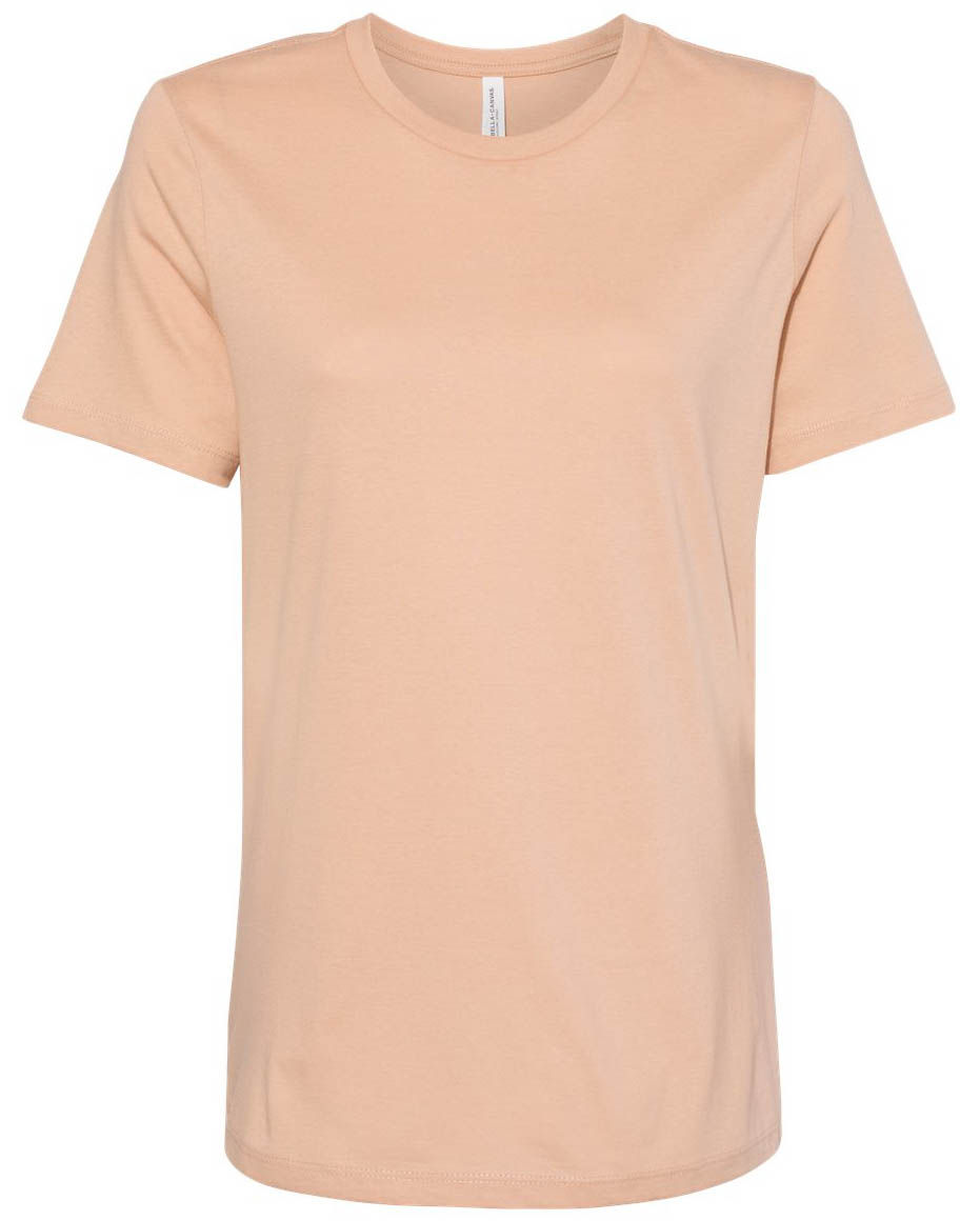 Bella and Canvas Womens Relaxed Jersey Tee in Sand Dune