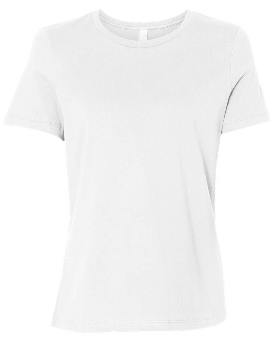 Bella and Canvas Womens Relaxed Jersey Tee in White