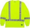 An image of a Custom Berne Hi Vis Class 3 Performance Pocket T Shirt in Yellow!