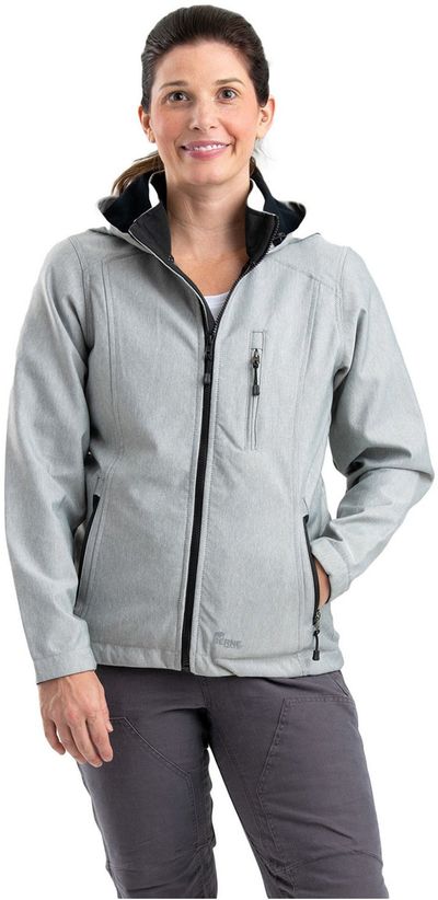An image of a Custom Berne Ladies' Hooded Softshell Jacket!