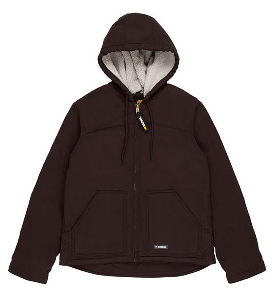Berne Ladies Softstone Hooded Coat in Dark Brown