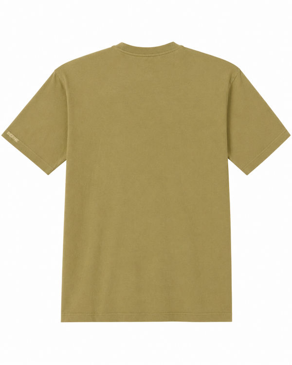 An image of a Custom Berne Men's Heavyweight Pocket T Shirt in Light Olive!