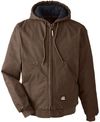 An image of a Custom Berne Men's Highland Washed Cotton Duck Hooded Jacket in Bark!