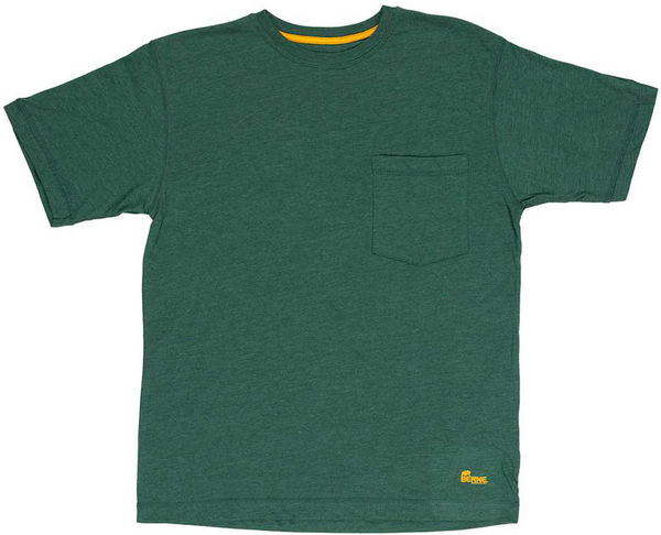 An image of a Custom Berne Men's Lightweight Performance Pocket T Shirt in Pine!