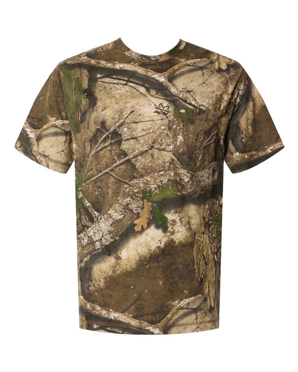 Berne Men's Lightweight Performance Pocket T Shirt in Realtree Apx