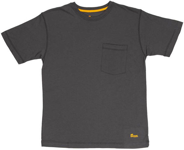 An image of a Custom Berne Men's Lightweight Performance Pocket T Shirt in Slate!