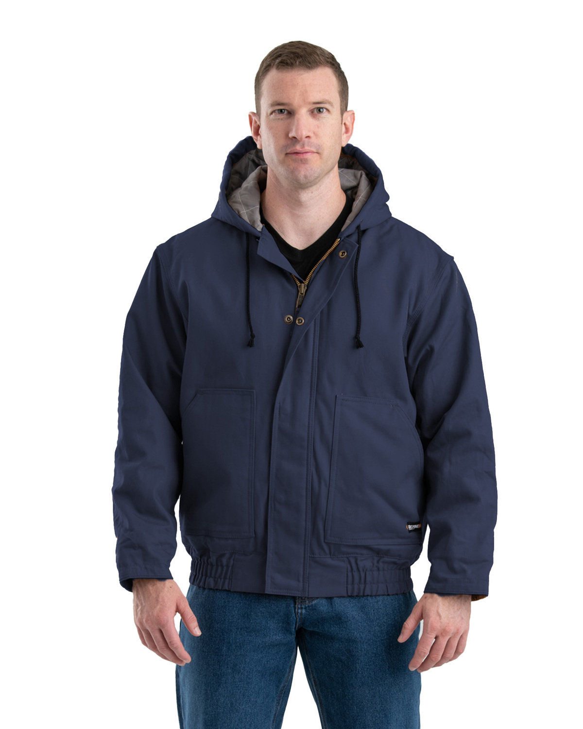 Berne Mens Flame Resistant Hooded Jacket
