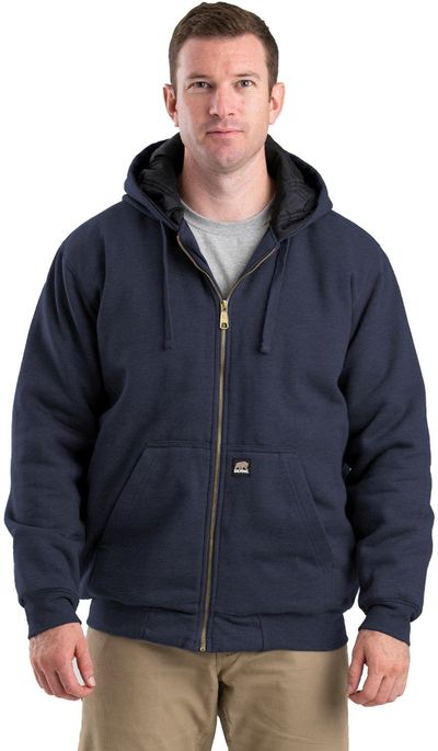 An image of a Custom Berne Mens Glacier Hooded Full Zip Hooded Jacket!