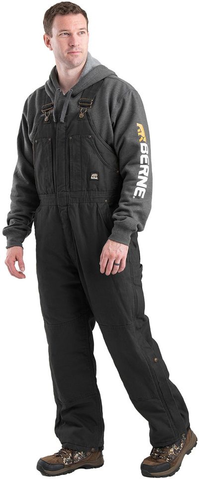 An image of a Custom Berne Mens Heartland Insulated Washed Duck Bib Overall!