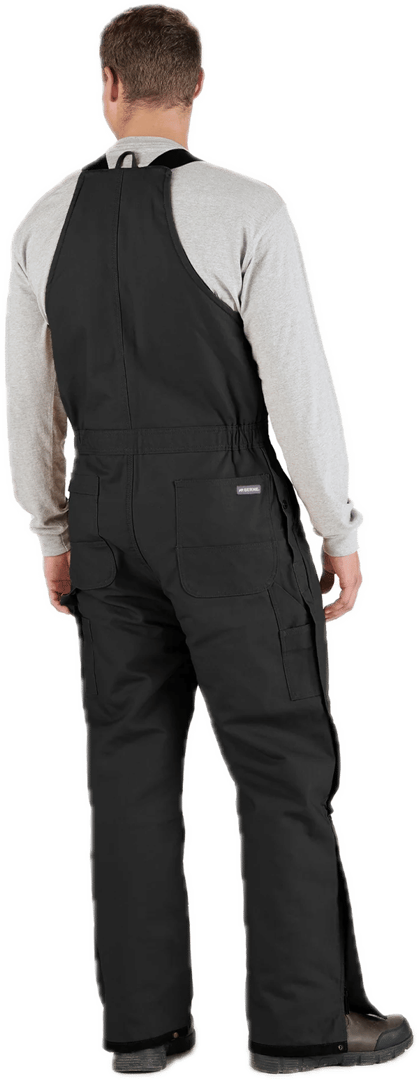 An image of a Custom Berne Mens Heritage Insulated Bib Overall in Black!