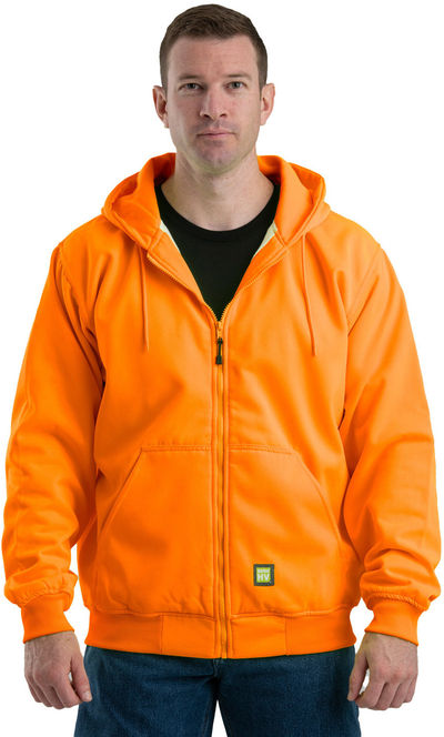 An image of a Custom Berne Mens Heritage Thermal Lined Full Zip Hooded Sweatshirt!
