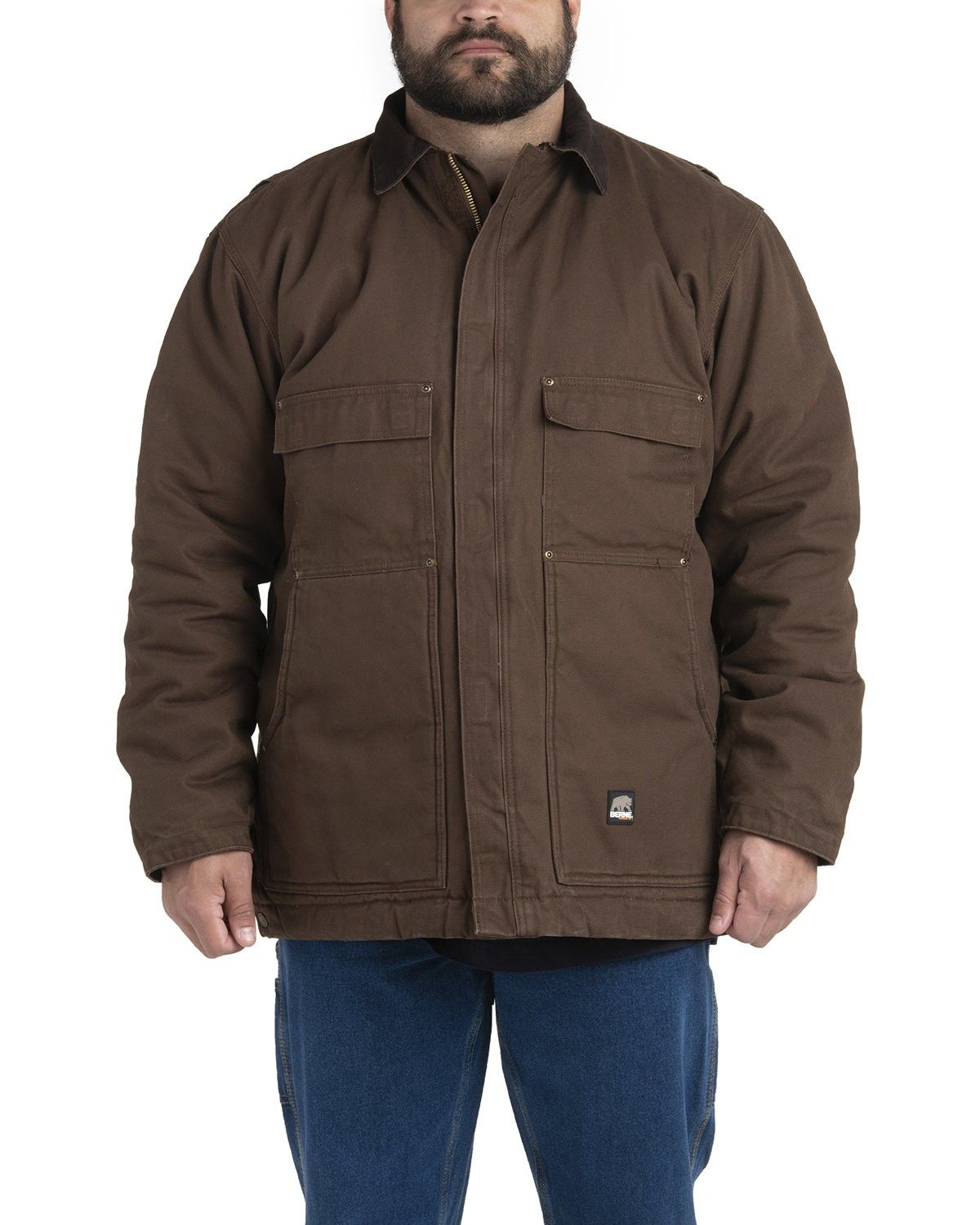 Berne Mens Highland Washed Chore Jacket