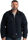 An image of a Custom Berne Mens Highland Washed Gasoline Jacket in MIDNIGHT!