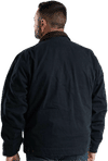 An image of a Custom Berne Mens Highland Washed Gasoline Jacket in MIDNIGHT!
