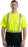 An image of a Custom Berne Mens Hi Vis Class 2 Color Blocked Pocket T Shirt!