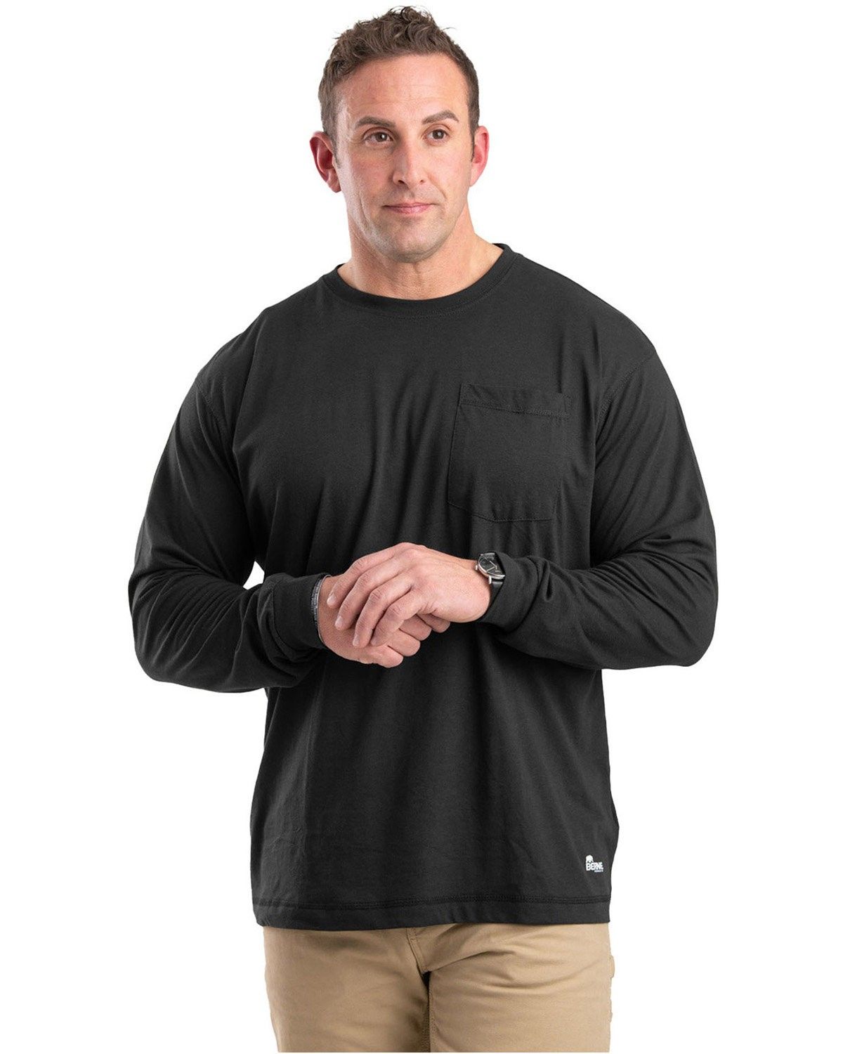 Berne Unisex Performance Long Sleeve Pocket T Shirt