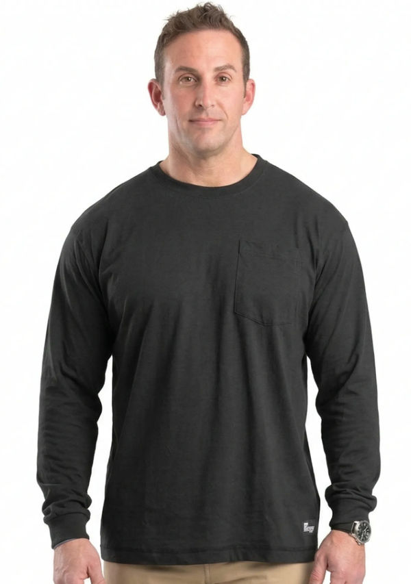 An image of a Custom Berne Unisex Performance Long Sleeve Pocket T Shirt!