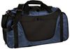 Am image of a Custom Port Authority Medium Two Tone Duffel in Navy/Black!