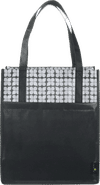 Am image of a Custom Big Grocery Laminated NonWoven Tote in Black!