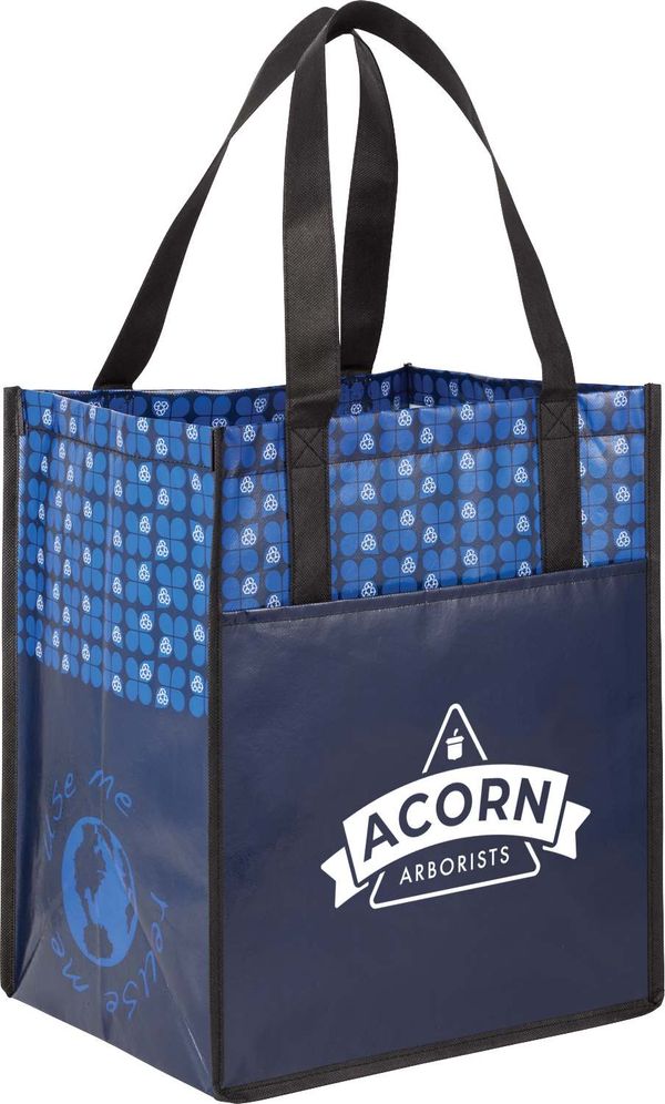 An image of a Custom Big Grocery Laminated NonWoven Tote!