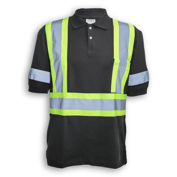 Am image of a Custom Big K 100 Percent Cotton Polo Shirt with Collar in Black!