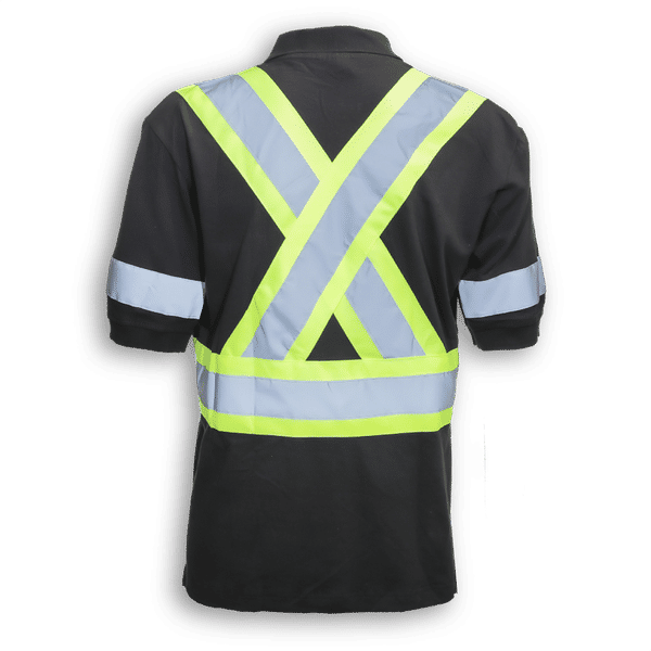 Am image of a Custom Big K 100 Percent Cotton Polo Shirt with Collar in Black!