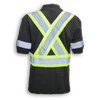 Am image of a Custom Big K 100 Percent Cotton Polo Shirt with Collar in Black!