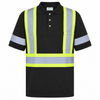 An image of a Custom Big K 100 Percent Cotton Polo Shirt with Collar in Black!