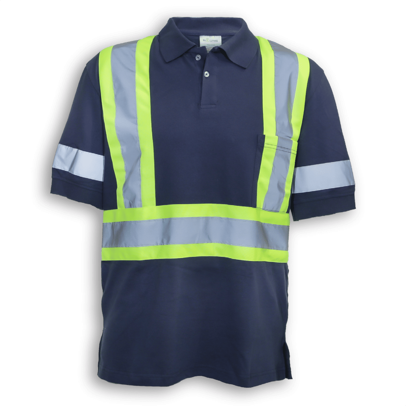 Big K 100 Percent Cotton Polo Shirt with Collar in Navy