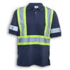 Am image of a Custom Big K 100 Percent Cotton Polo Shirt with Collar in Navy!