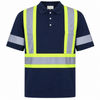 An image of a Custom Big K 100 Percent Cotton Polo Shirt with Collar in Navy!