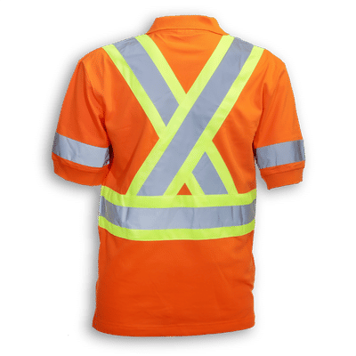 Am image of a Custom Big K 100 Percent Cotton Polo Shirt with Collar in Orange!
