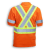 Am image of a Custom Big K 100 Percent Cotton Polo Shirt with Collar in Orange!