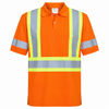An image of a Custom Big K 100 Percent Cotton Polo Shirt with Collar in Orange!