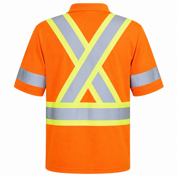 An image of a Custom Big K 100 Percent Cotton Polo Shirt with Collar in Orange!