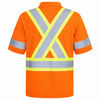 An image of a Custom Big K 100 Percent Cotton Polo Shirt with Collar in Orange!