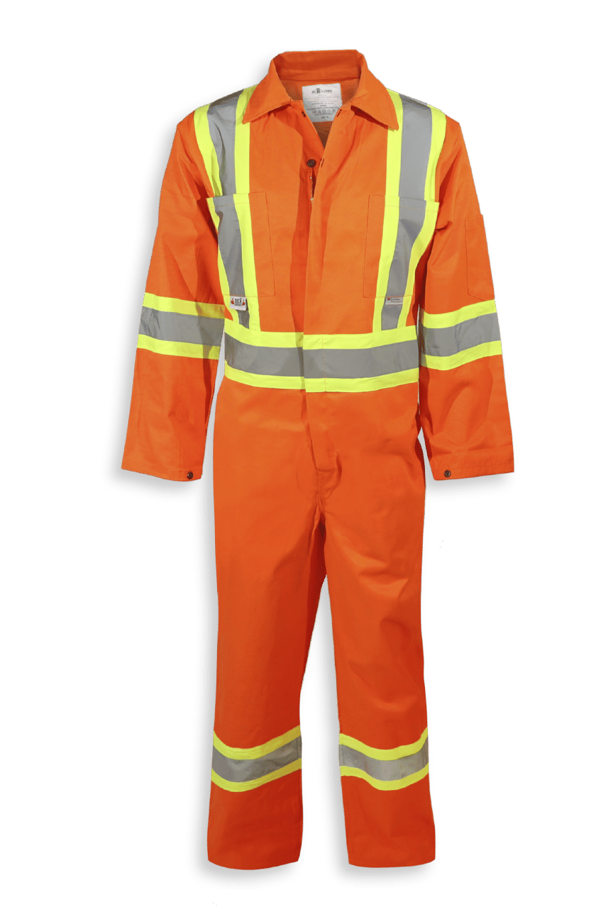 Big K 100 Percent Cotton Safety Coverall in Orange