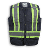 Am image of a Custom Big K 100 Percent Polyester Mesh Surveyor Vest in Black!