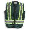 Am image of a Custom Big K 100 Percent Polyester Mesh Surveyor Vest in Forest Green!