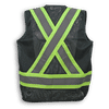 Am image of a Custom Big K 100 Percent Polyester Mesh Surveyor Vest in Forest Green!