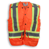 Am image of a Custom Big K 100 Percent Polyester Mesh Surveyor Vest in Orange!