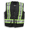 Am image of a Custom Big K 100 Percent Polyester Surveyor Vest in Black!