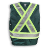 An image of a Custom Big K 100 Percent Polyester Surveyor Vest in Forest Green!