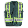 An image of a Custom Big K 100 Percent Polyester Surveyor Vest in Forest Green!