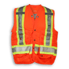 Am image of a Custom Big K 100 Percent Polyester Surveyor Vest in Orange!