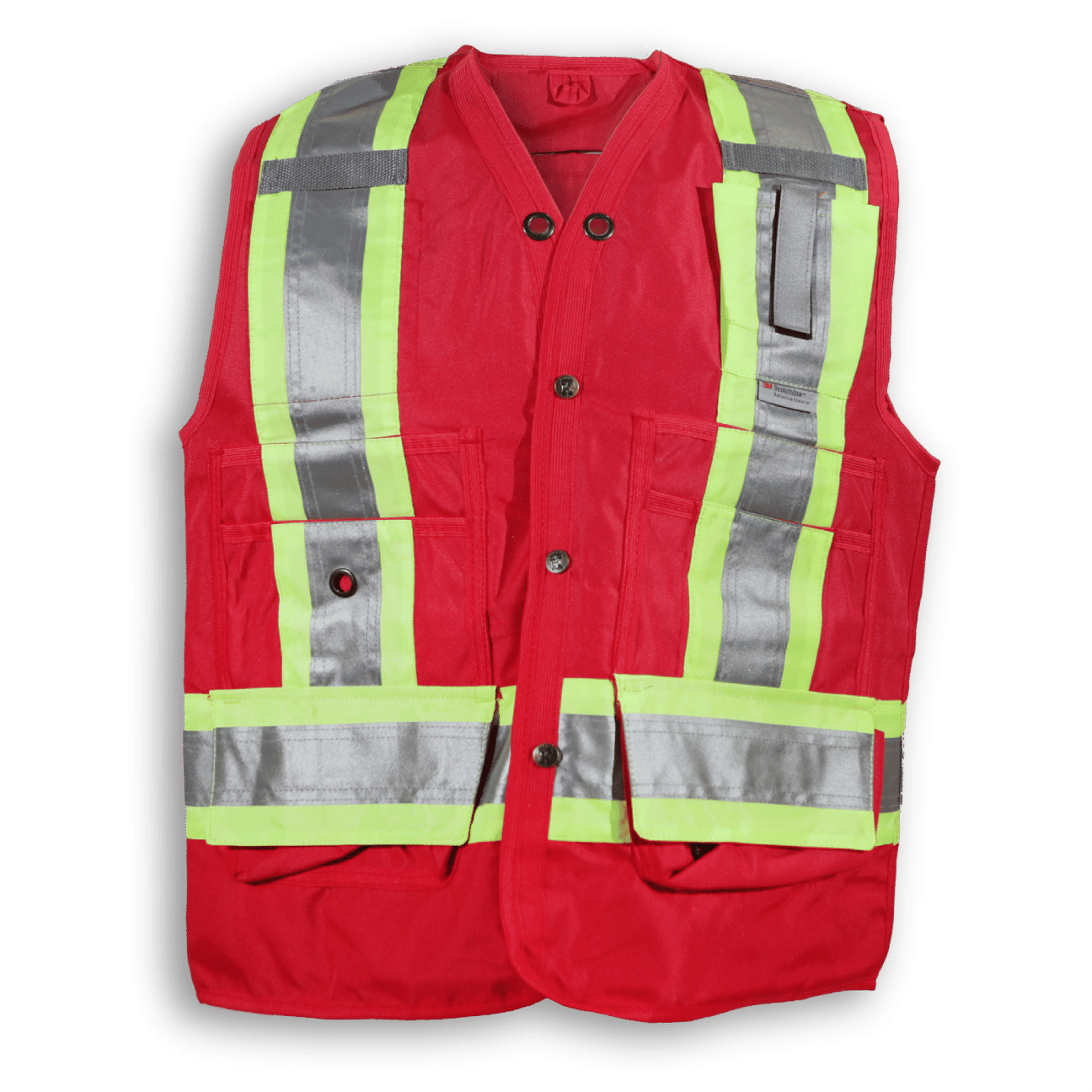 Big K 100 Percent Polyester Surveyor Vest in Red