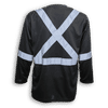 Am image of a Custom Big K 100 Percent Soft Polyester Traffic Safety Long Sleeve T Shirt in Black!